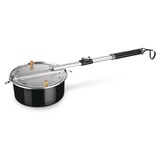 Outbound Telescoping Aluminum Popcorn Popper with Long Handle for Firepits, 4L Overhead_Plunge