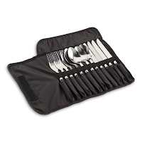 Outbound Stainless Steel Flatware Set, 12-pc Overhead_Plunge