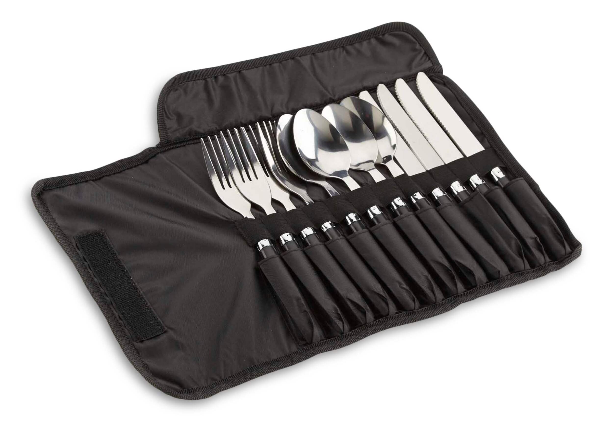Couvert en acier inoxydable Outbound, 12 pièces Overhead_Plunge