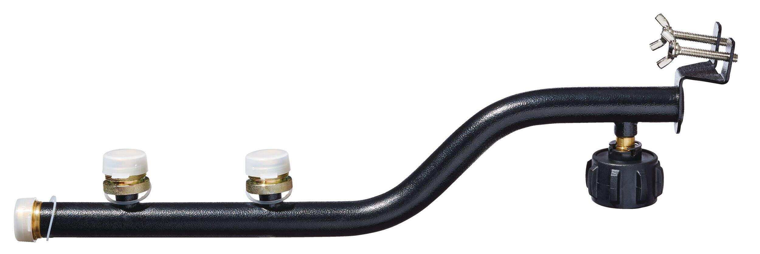 Woods™ Brass & Steel Distribution Tree Tri-Appliance Extension Hose for Camping, Side_Left