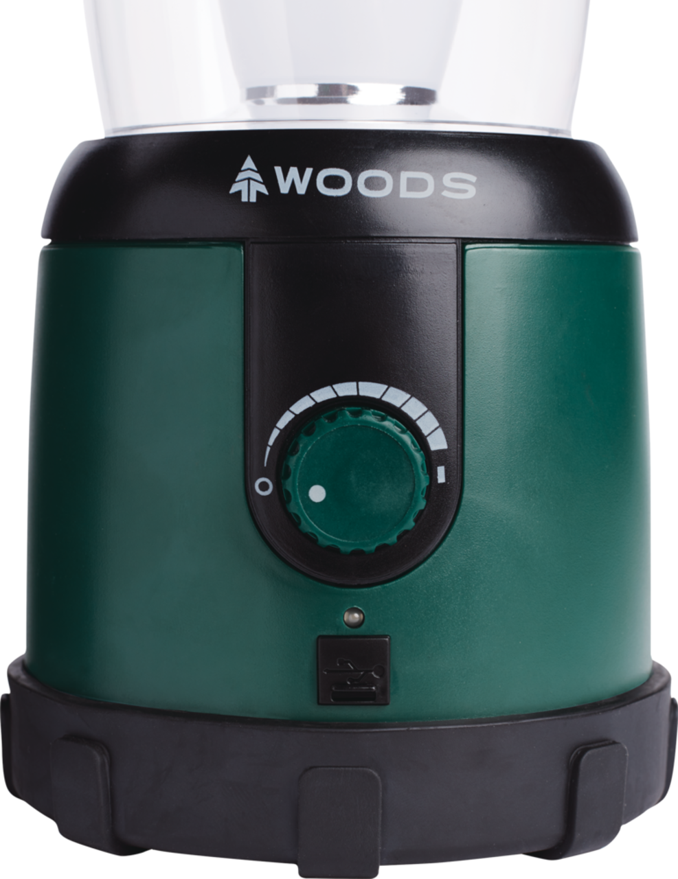 Woods™ - Lanterne solaire/rechargeable à DEL Gibbous avec port USB