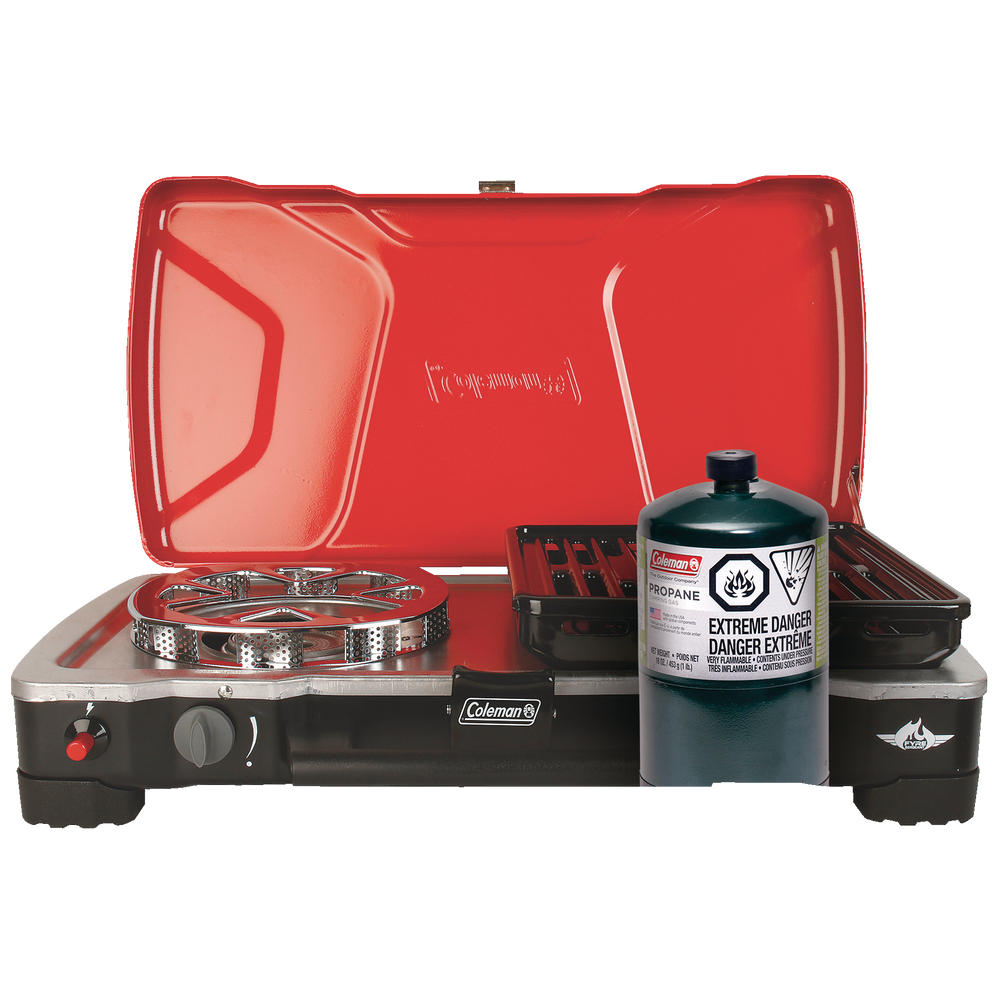 coleman stove large propane tank