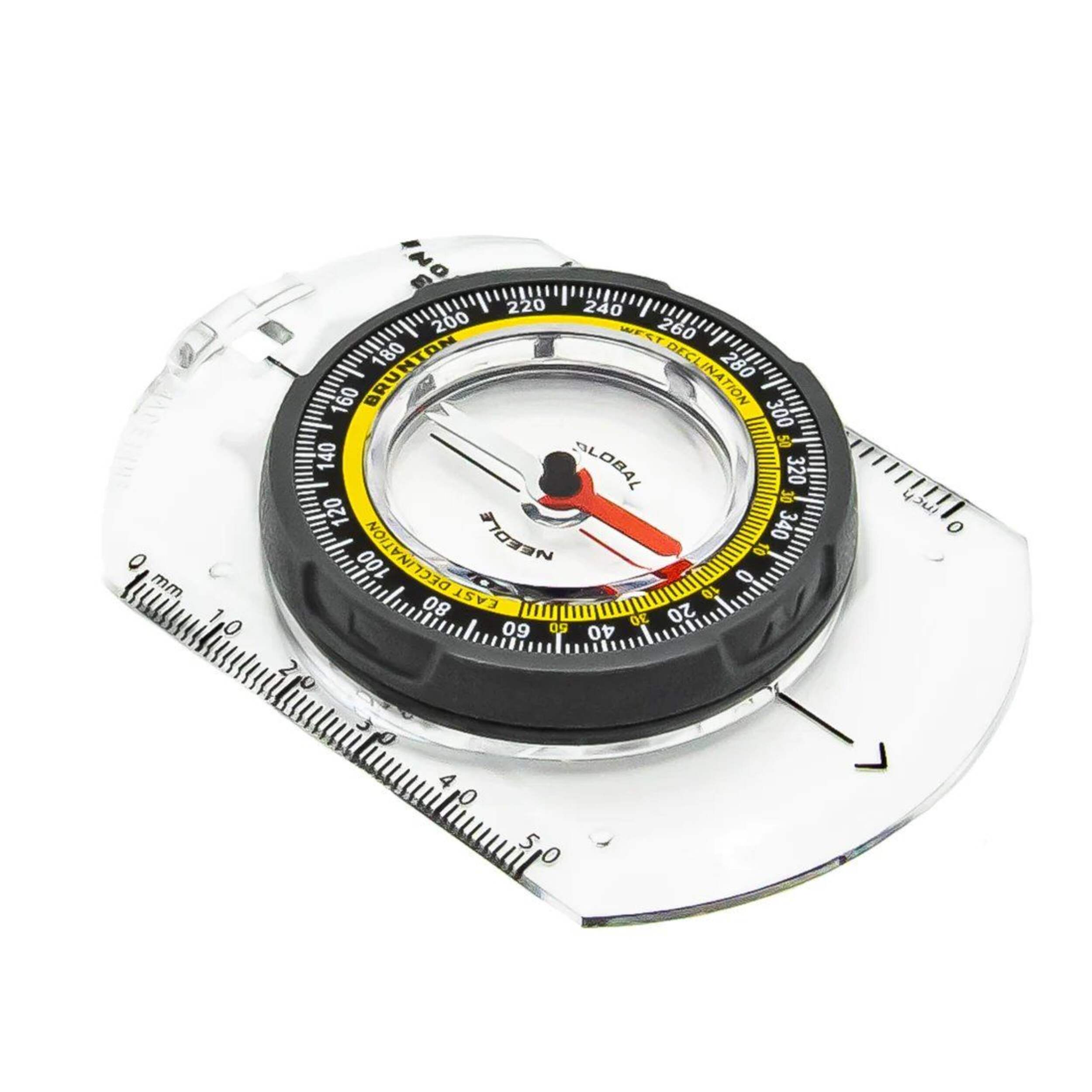 Brunton Truarc 3 Metric Scale Camping Compass, Metric Scale with Imperial Readings Front_Three_Fourths_Angled_Left