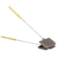 Woods™ Cast Iron Long Handle Double Camping Cooker/Toaster, 9-in Back_Angled_Left