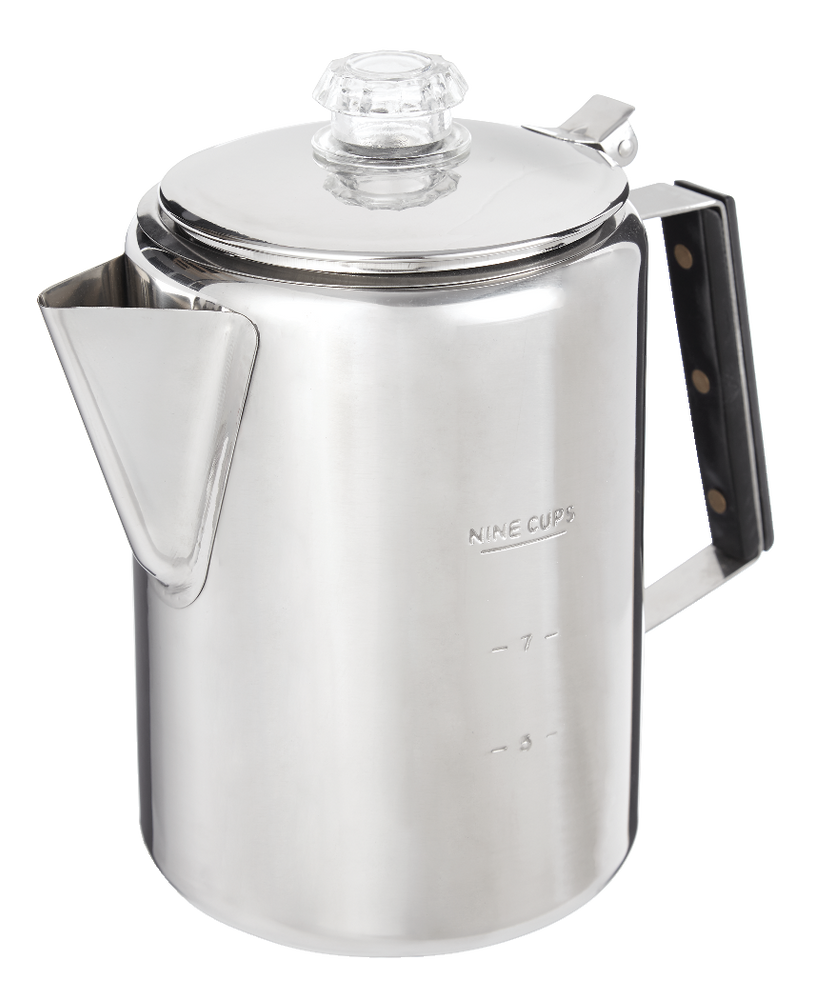 Woods™ Daybreak Stainless Steel Camping Coffee Percolator, 9-Cup | Canadian  Tire
