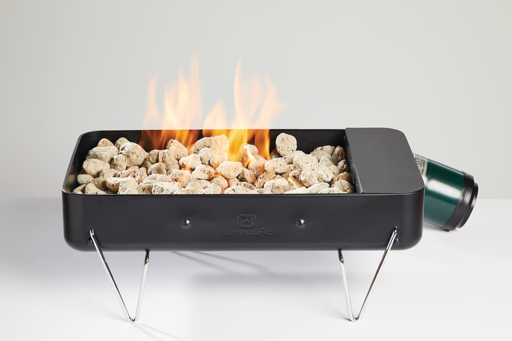 Outbound Portable Camp Firepit, Propane Fire Pit You Can Cook On