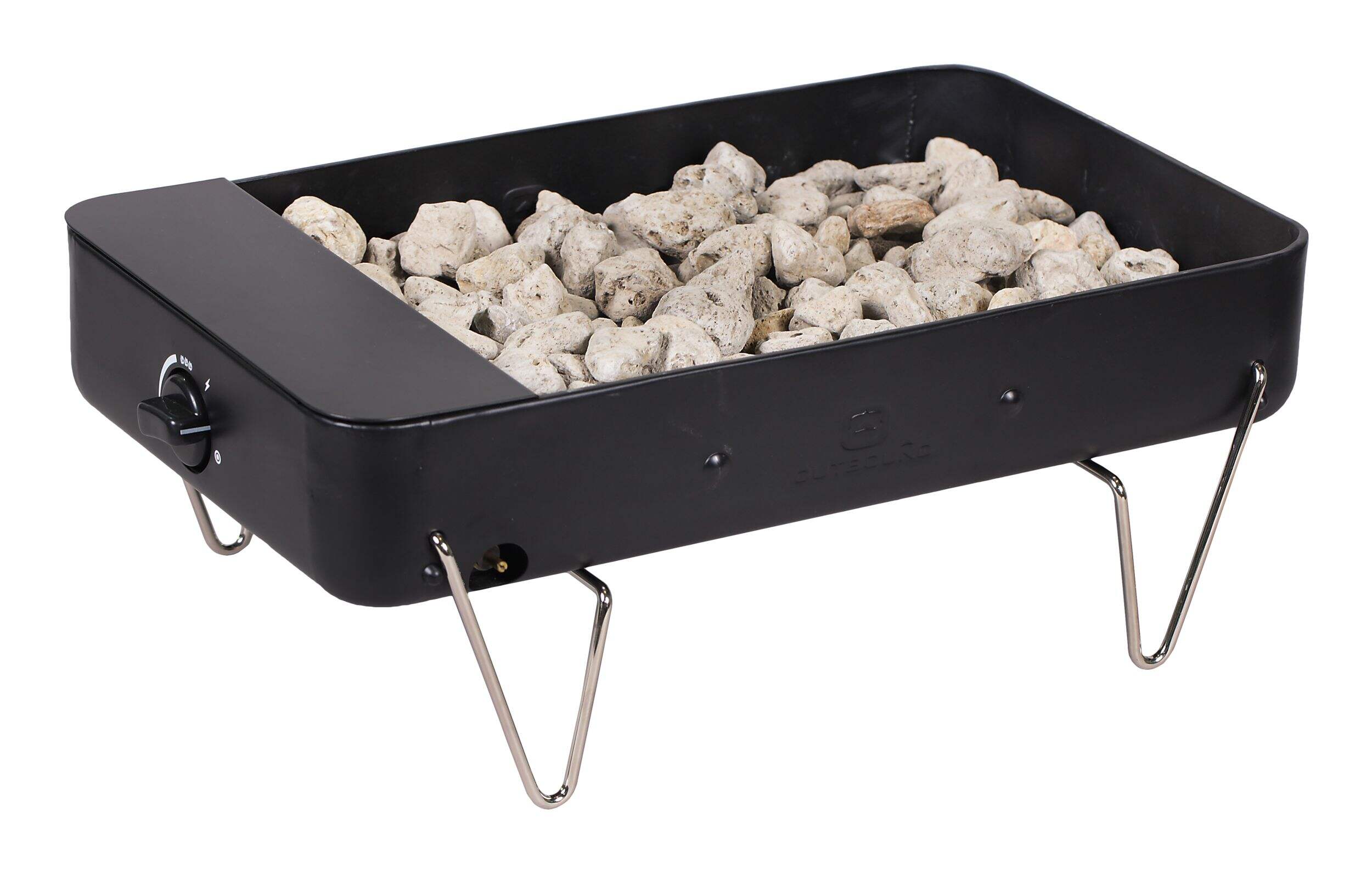 Outbound Portable Outdoor/Camping Fire Pit with Built-in Regulator Front_Three_Fourths_Angled_Right