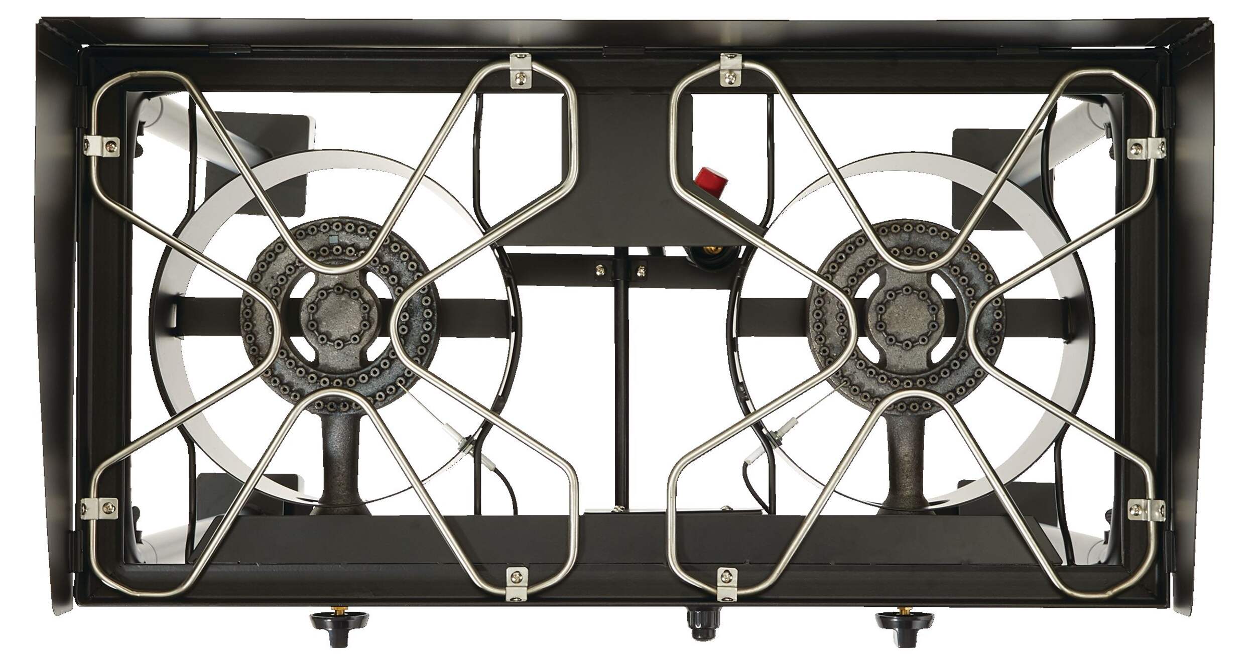 Woods™ Prospector DoubleBurner 30,000 BTUs Electric Start Camp Stove