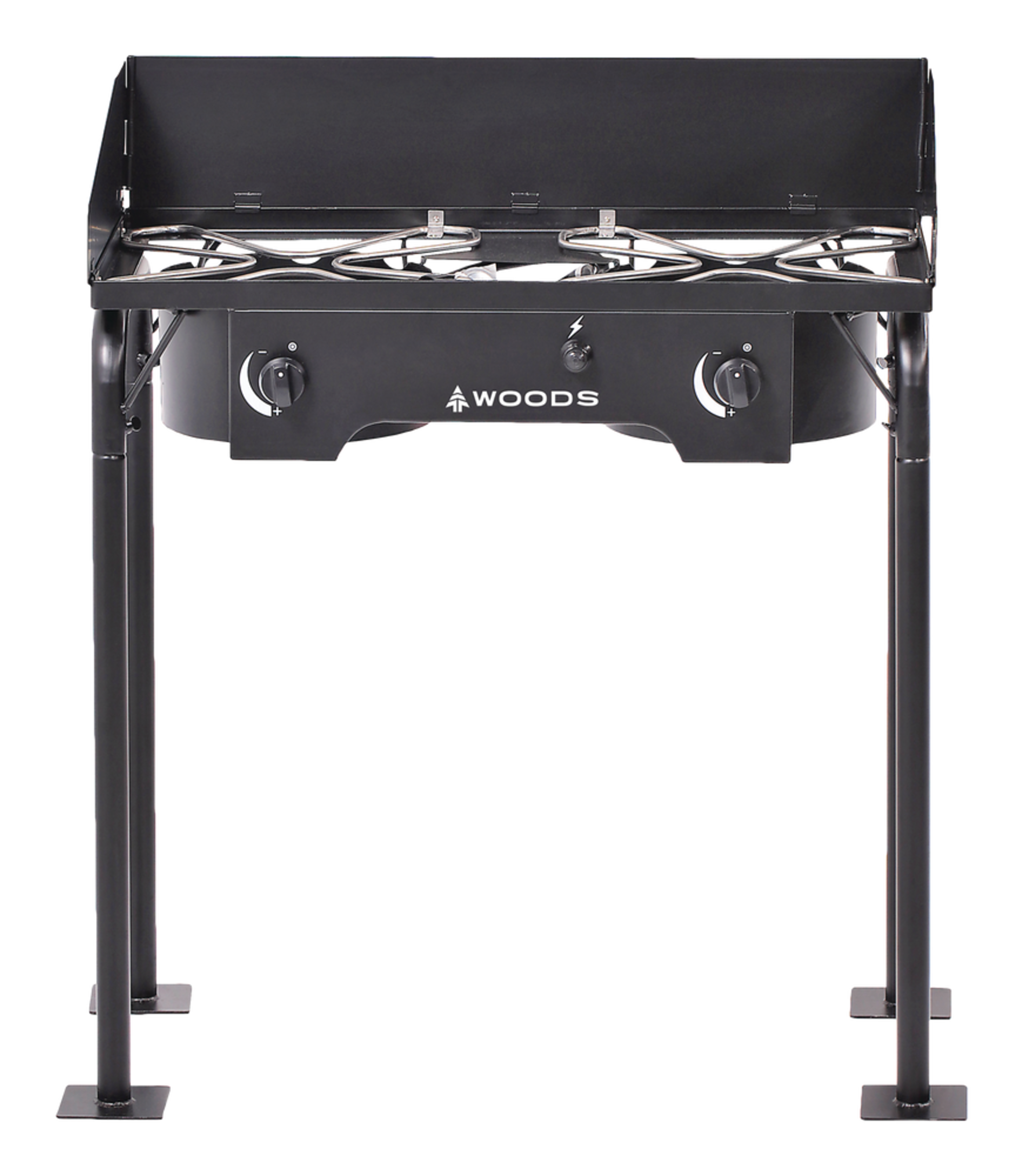 Woods™ Prospector DoubleBurner 30,000 BTUs Electric Start Camp Stove