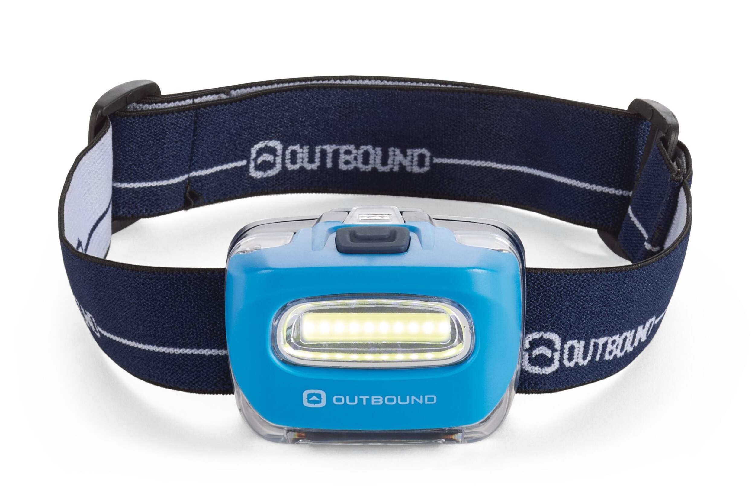 Lampe frontale de camping à DEL à piles Outbound, 45 à 90 lumens, paq. 3 Front_Elevated