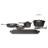 Woods™ Heritage Cast Iron Non-Stick Camping Cook Set, 6-pc Composite_or_Mixed