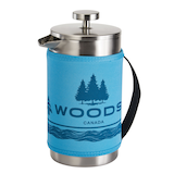 Woods™ Stainless Steel Insulated Double Wall Coffee Press Front_Three_Fourths_Angled_Left