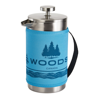 Woods™ Stainless Steel Insulated Double Wall Coffee Press Front_Three_Fourths_Angled_Left
