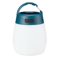 Woods™ Gibbous Solar/Rechargeable LED Camping Light/Lantern w/ USB Port, 200 Lumen, Large Front_Elevated