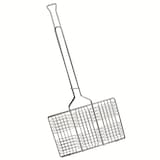 Rome Chrome Plated Steel Outdoor Hamburger Grill, 13 x 9 x 1-in Front_Angled_Right