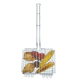 Rome Chrome Plated Steel Basket Broiler, 13 x 9 x 1-in Front_Flat