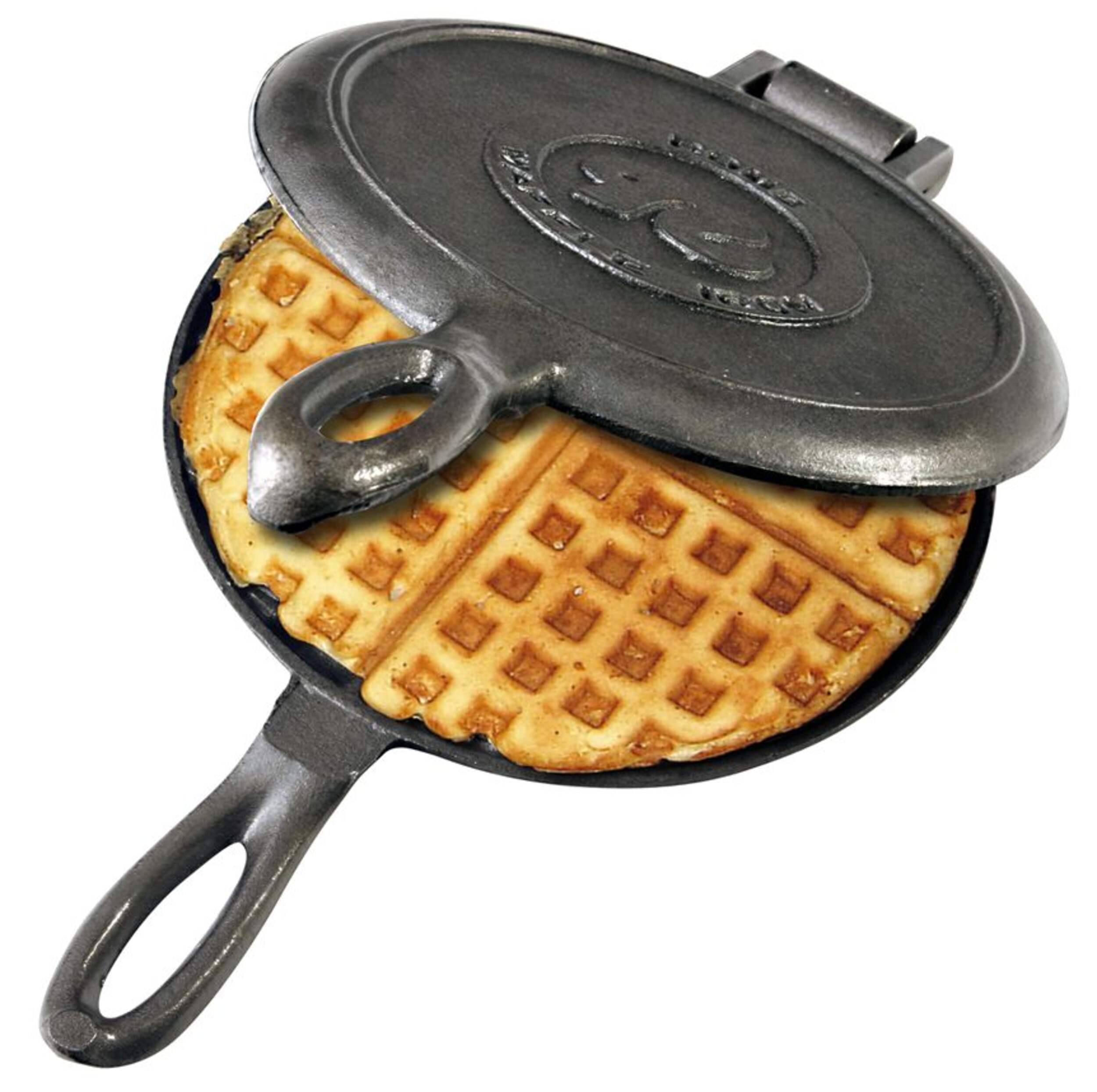 Rome Old Fashioned Cast Iron Waffle Iron, 6-3/4-in Composite_or_Mixed