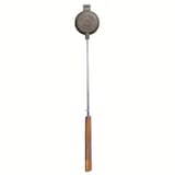 Rome Original Cast Iron Round Pie Iron with Wood Handle, 28-in Front_Flat