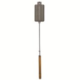 Rome Original Cast Iron Dog 'n Brat Camp Cooker with Wood Handle, 30-in Overhead_Flat