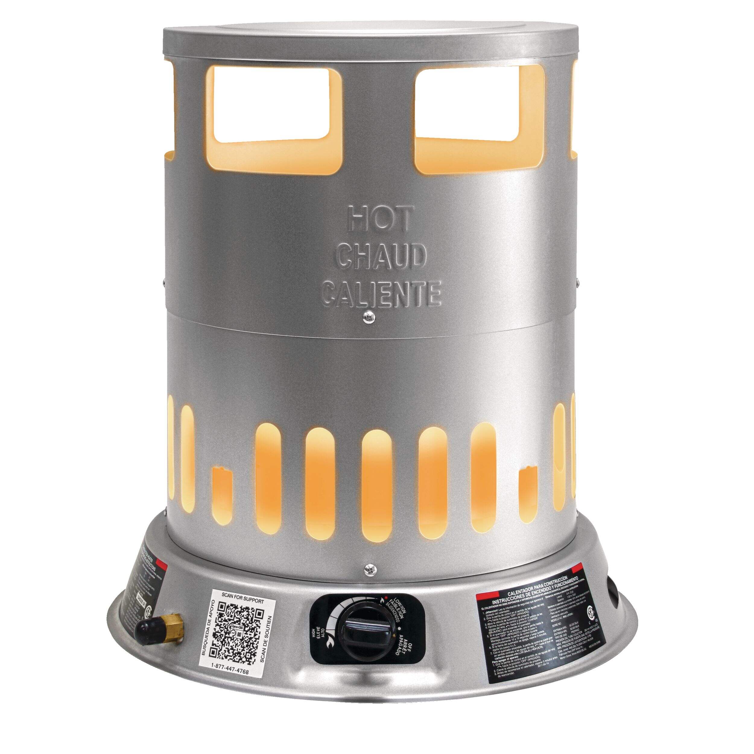 Dyna-Glo Liquid Propane Convection Heater, 50K-80K BTU Front_Flat