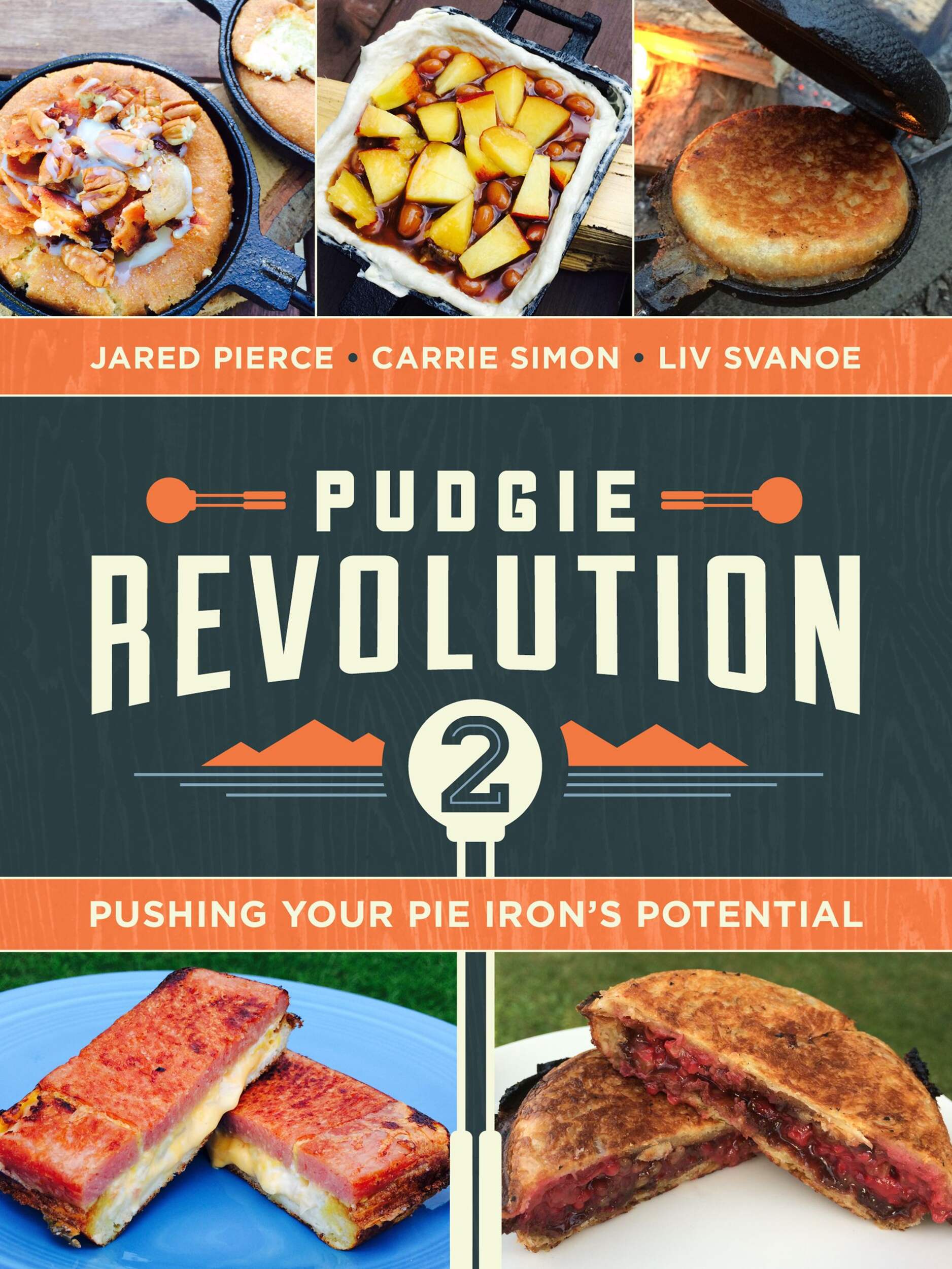 Pudgie Revolution 2Pie Iron Recipe Book by Jared Pierce, Carrie Simon, Liv Svanoe Front_Flat