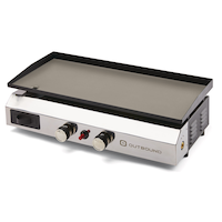 Outbound Tabletop Griddle Stove with Regulator, Steel, Black Front_Three_Fourths_Angled_Left