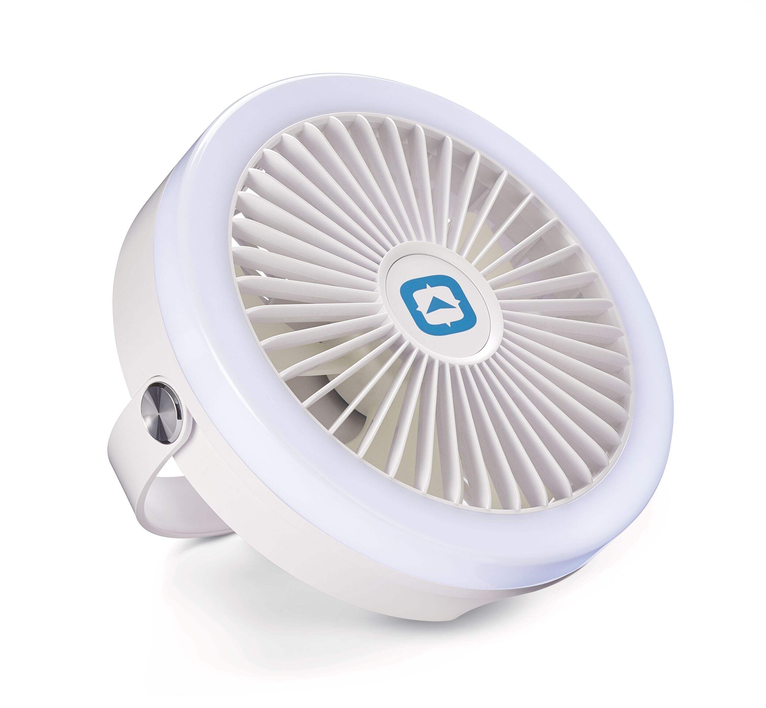 Outbound Dual Use Rechargeable Fan & Light Front_Three_Fourths_Angled_Right