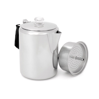 GSI Outdoors Glacier Stainless Percolator with Silicone Handle Composite_or_Mixed