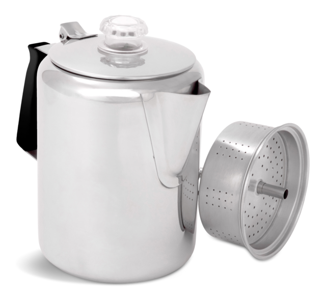 GSI Outdoors Glacier Stainless Percolator with Silicone Handle