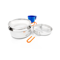 GSI Outdoors 1-Person Glacier Stainless Mess Kit Composite_or_Mixed
