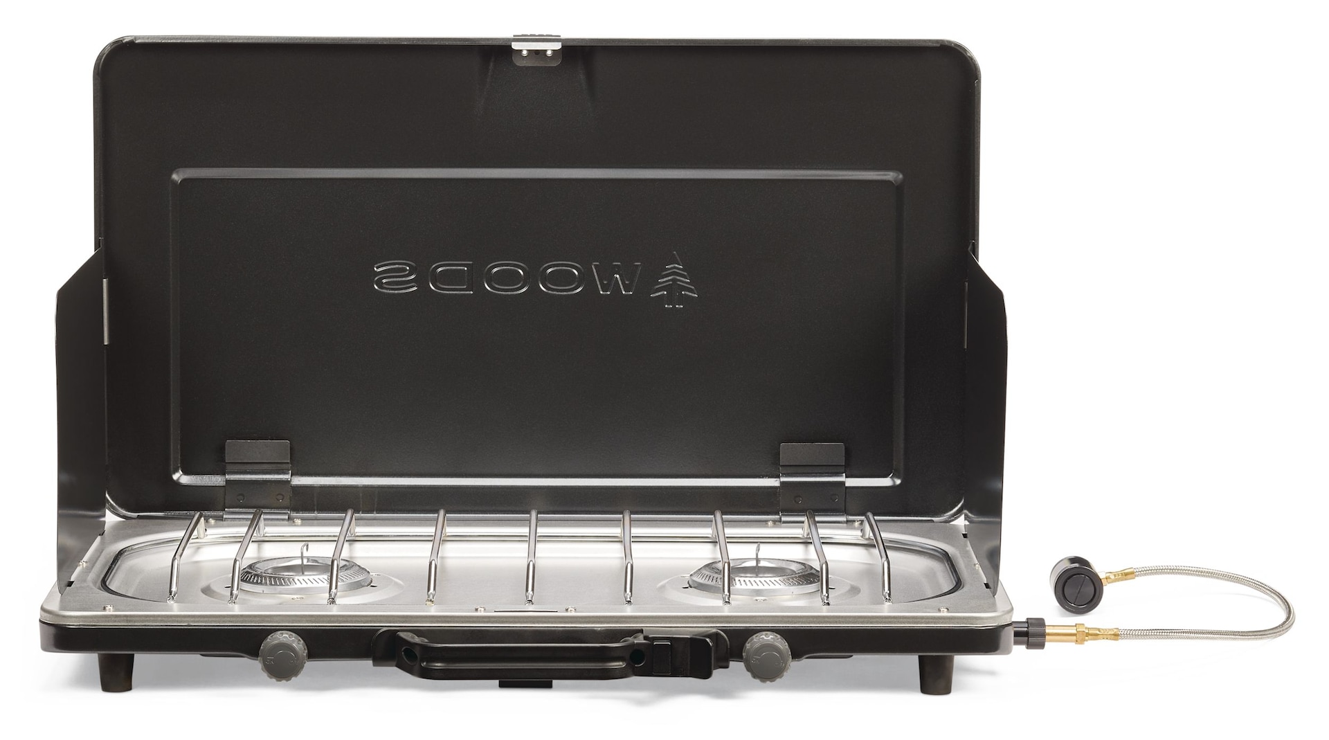 Woods Spark Slim Propane 2Burner Stove with Hose Regulator Canadian Tire