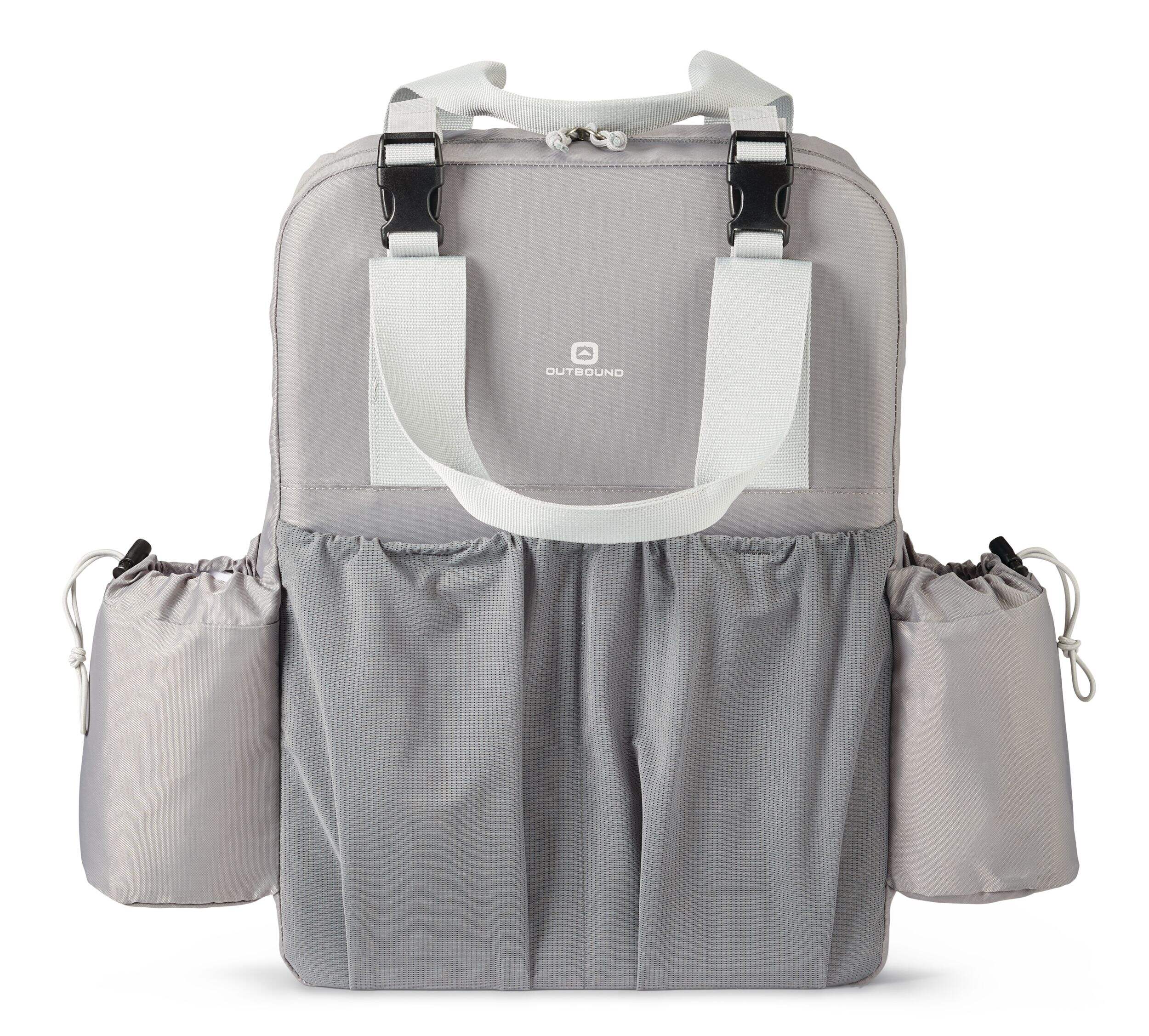 Outbound Hanging Camp Kitchen Organizer & Carry Bag, Grey Front_Flat