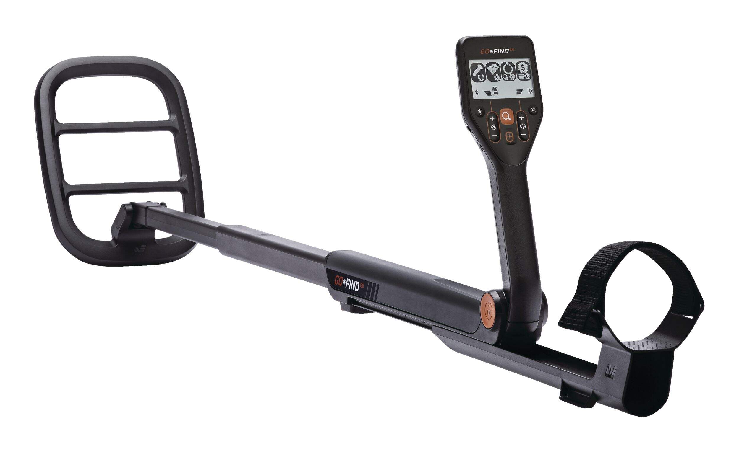 Minelab GoFind 66 Waterproof Metal Detector with LCD Display Front_Angled_Right