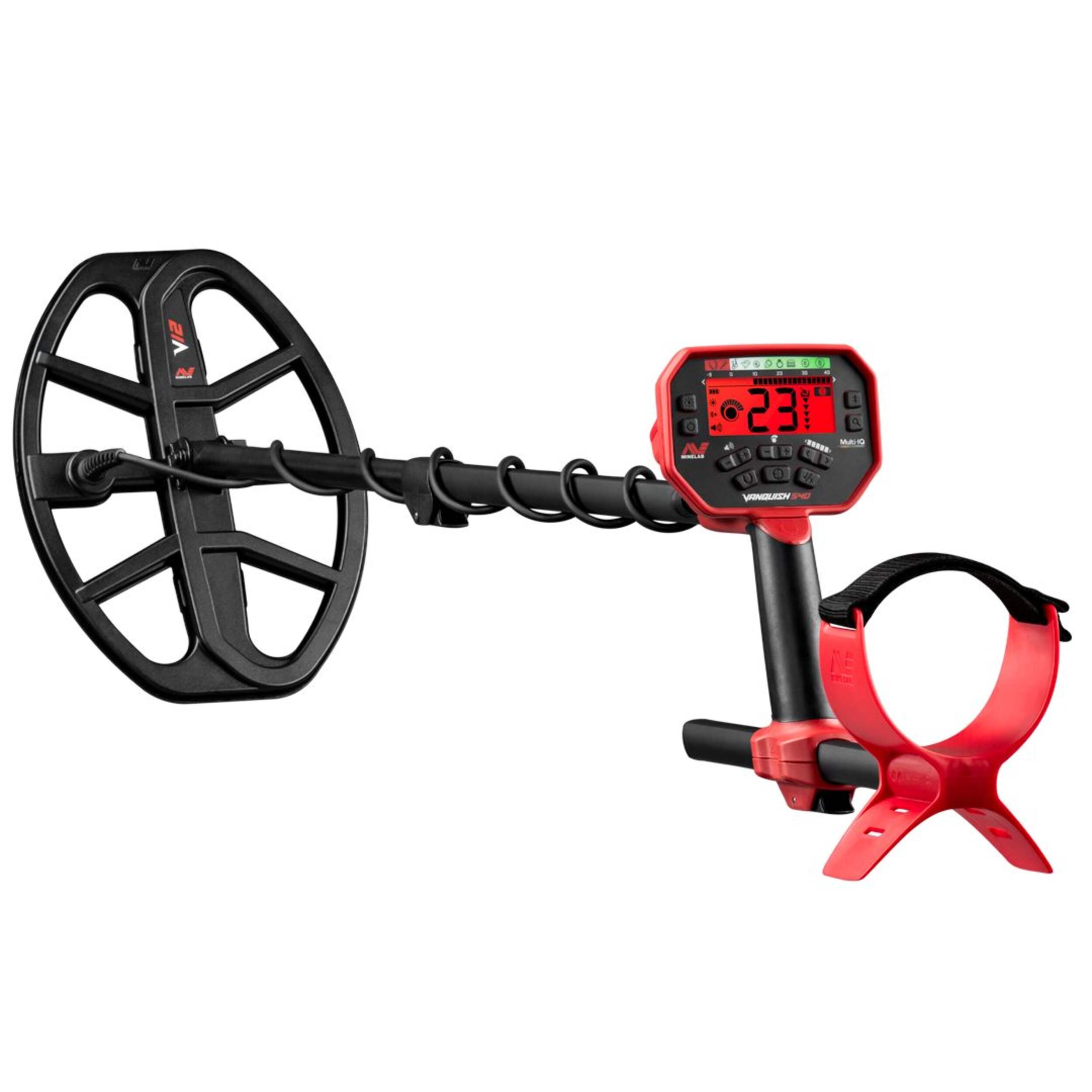 Minelab Vanquish 540 Automatic Metal Detector with Multi-IQ Front_Angled_Left