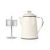 GSI Outdoors Mesa Enamelware Coffee Percolator Pot, Cream Front_Flat