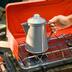 GSI Outdoors Mesa Enamelware Coffee Percolator Pot, Cream Front_Angled_Left