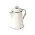 GSI Outdoors Mesa Enamelware Coffee Percolator Pot, Cream Front_Three_Fourths_Angled_Left