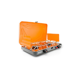 Selkirk 460+ Portable 2-Burner Propane Camp Stove with Push-Button Ignition Front_Three_Fourths_Angled_Right