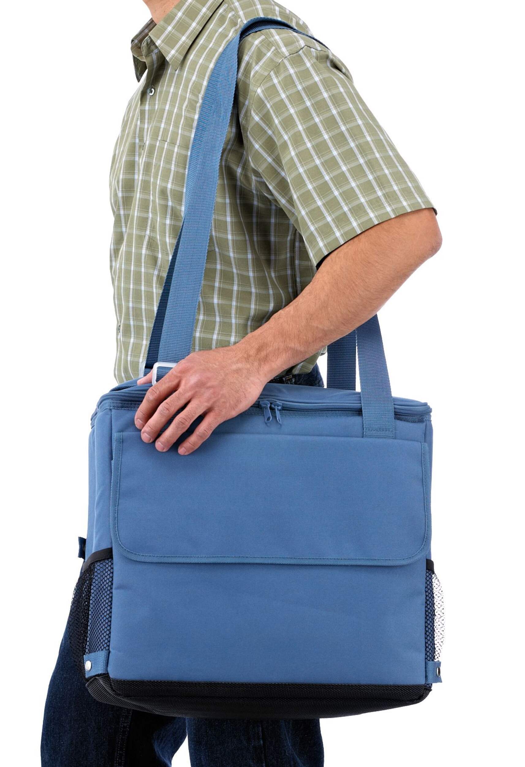 Mobicool Soft-Sided Power Cooler, 34-qt Front_Angled_Right