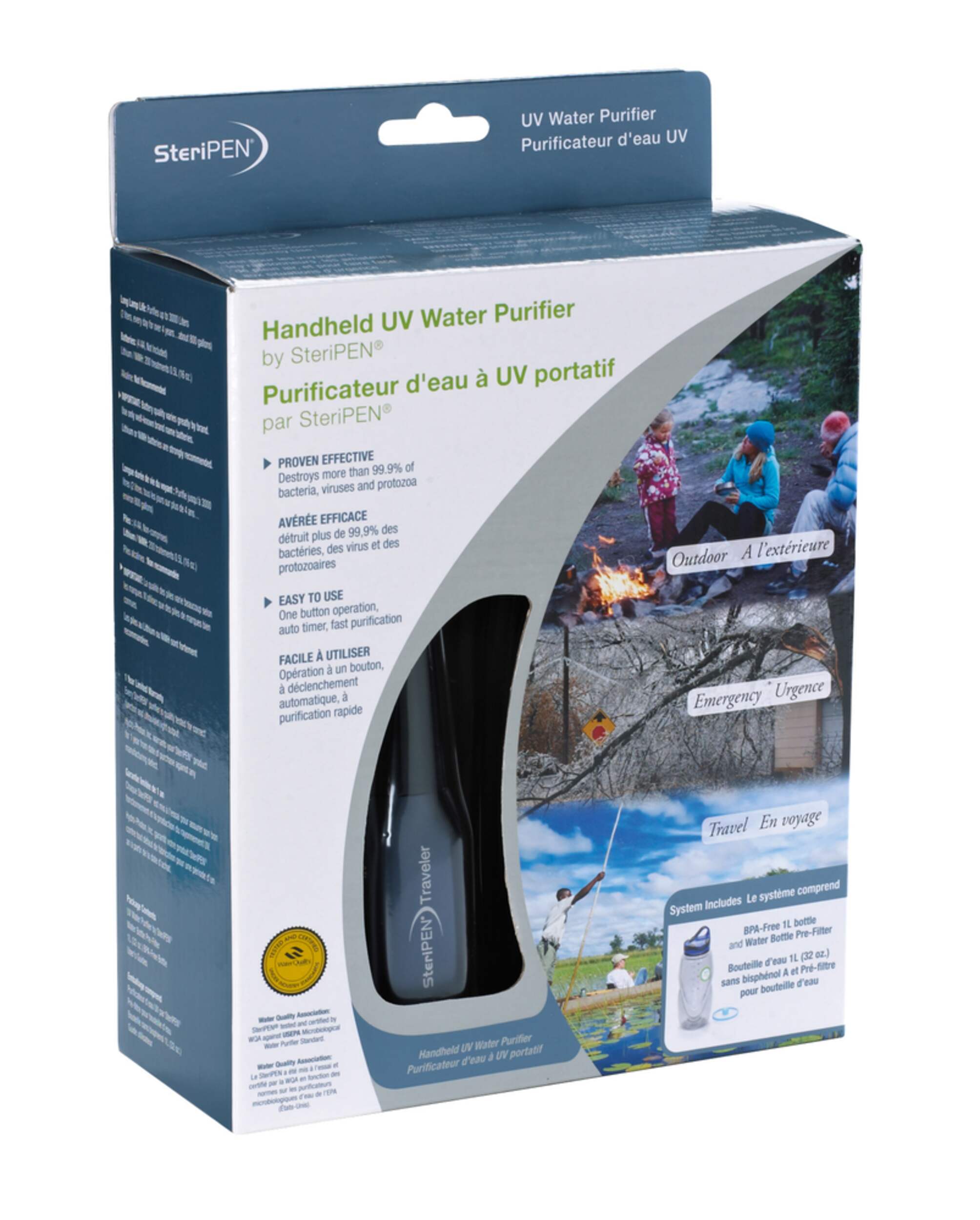 Purificateur d'eau combiné SteriPEN Front_Three_Fourths_Angled_Right
