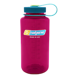 Gourde d'hydratation transparente à goulot large Nalgene, 946 mL, aubergine Front_Flat