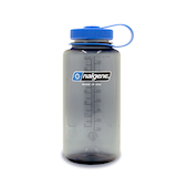 Nalgene Sustain® Wide Mouth Water Bottle, Grey, 1 L Front_Flat