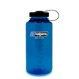 Nalgene Sustain® Wide Mouth Water Bottle, Slate Blue, 32-oz Front_Flat