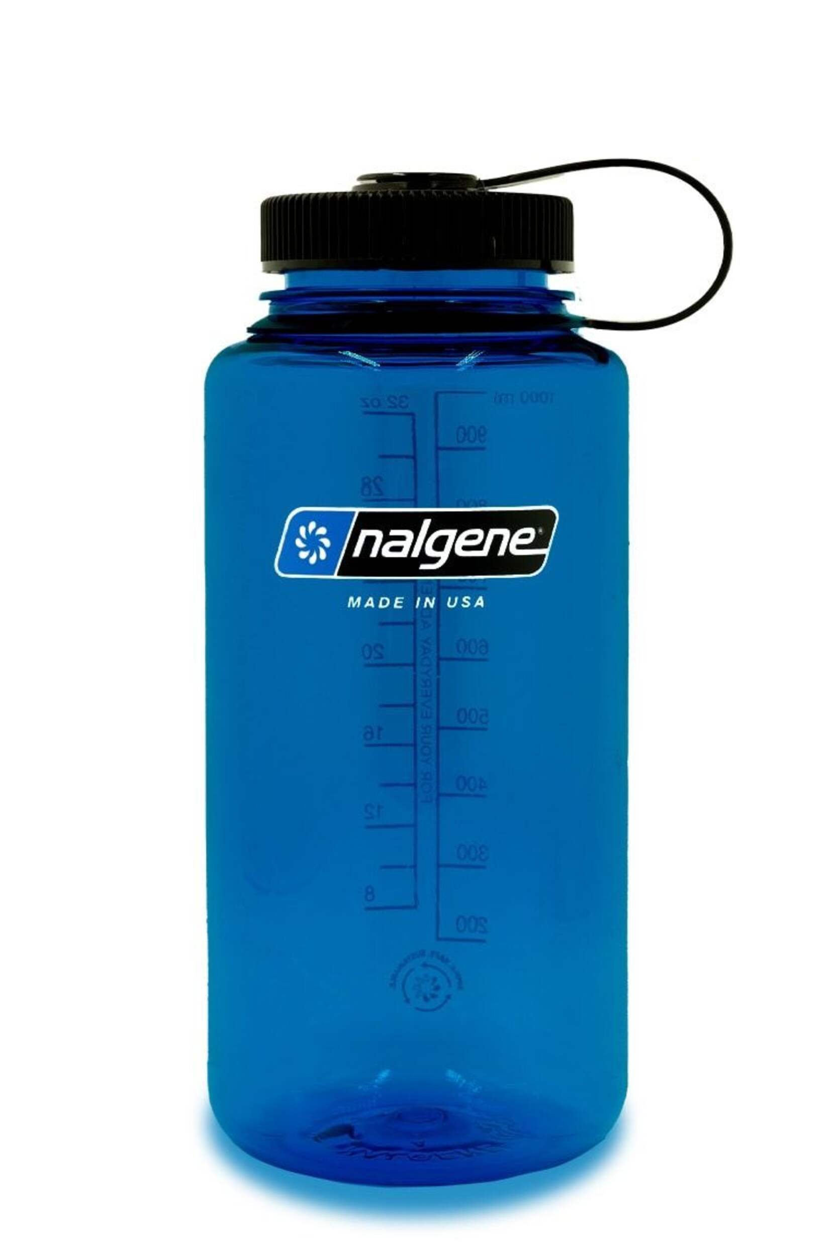 Nalgene Sustain® Wide Mouth Water Bottle, Slate Blue, 32-oz Front_Flat