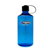 Nalgene Sustain® Narrow Mouth Water Bottle, Slate Blue, 1 L Front_Flat