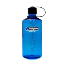 Nalgene Sustain® Narrow Mouth Water Bottle, Slate Blue, 1 L Front_Flat