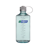 Nalgene Sustain® Narrow Mouth Water Bottle, Seafoam, 1 L Front_Flat