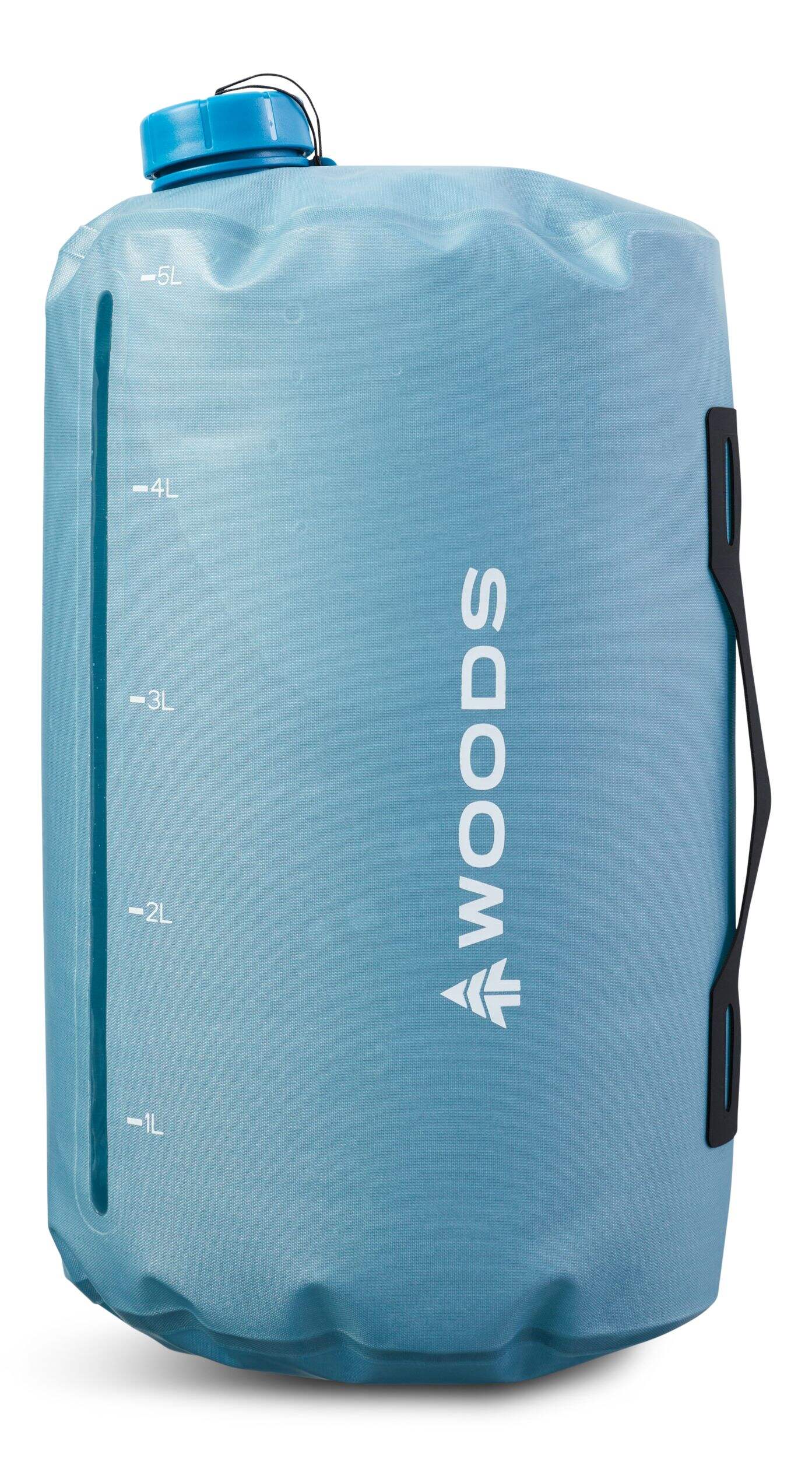 Woods Collapsible TPU BPA-Free Water Container w/ Leak-proof Lid, 5-L Front_Flat