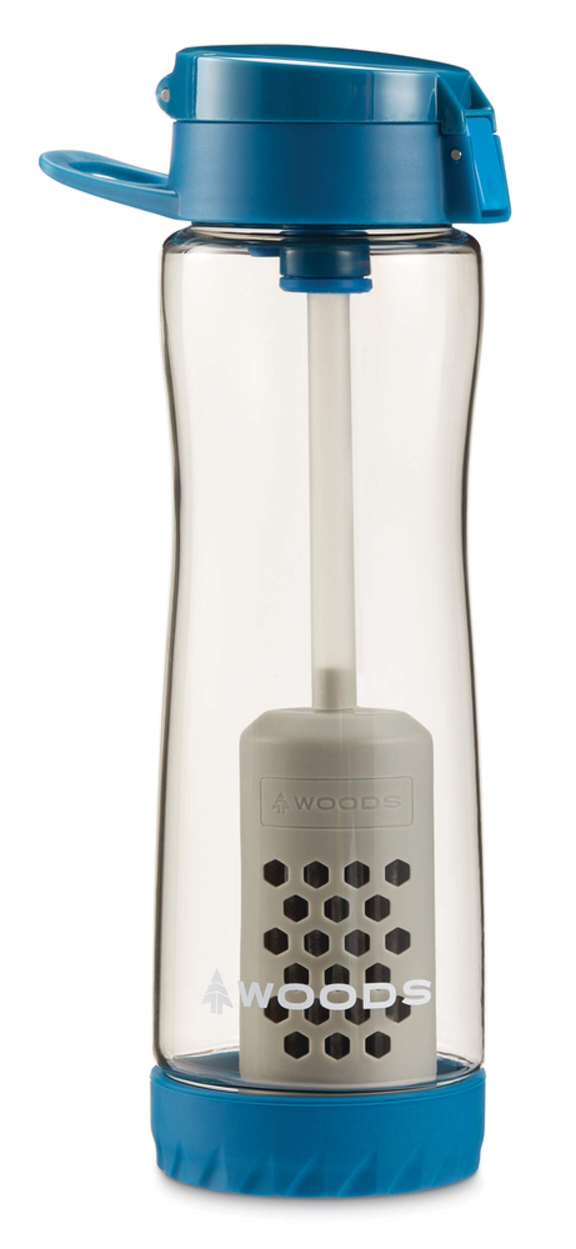 Woods BPA-Free Camping Water Bottle with Filter, 750-mL Front_Flat