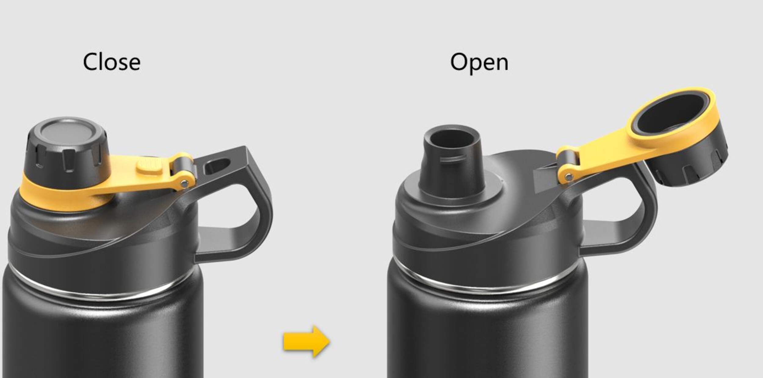 Woods Leakproof Replacement Water Bottle Lid CloseUp